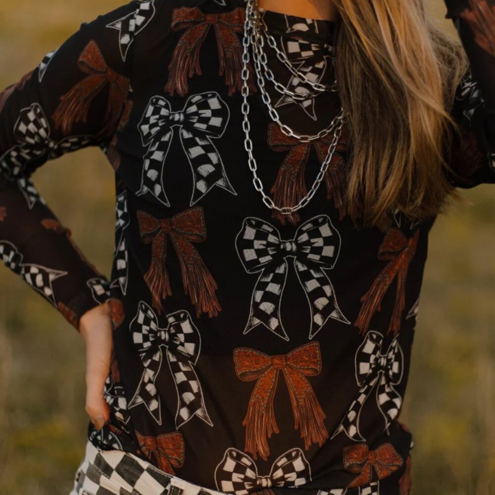 Just a girl mesh top